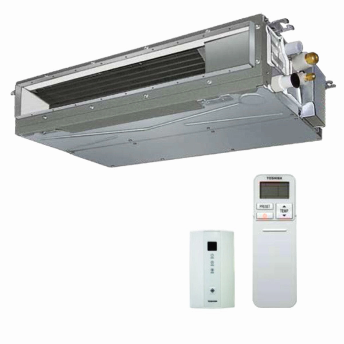 Toshiba ducted U2 dual split air conditioner 7000 7000 BTU inverter A   external unit 4.0 kW