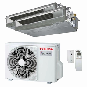 Toshiba ducted U2 dual split air conditioner 7000 9000 BTU inverter A   external unit 4.0 kW