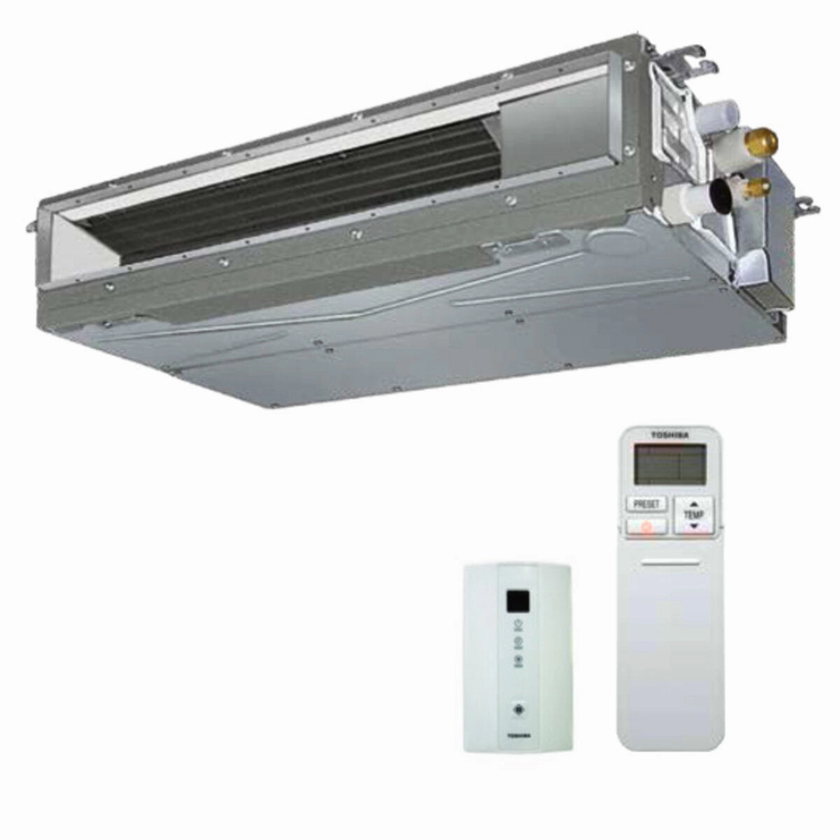 Toshiba ducted U2 dual split air conditioner 9000 9000 BTU inverter A   external unit 5.2 kW