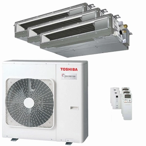 Toshiba ducted U2 trial split air conditioner 9000 9000 12000 BTU inverter A    external unit 7 kW