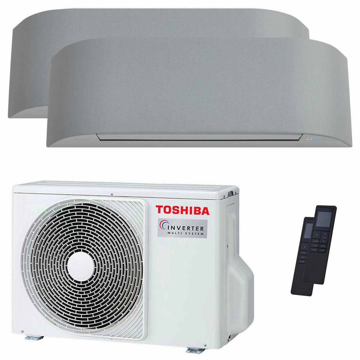 Toshiba Haori dual split air conditioner 7000 7000 BTU inverter A    wifi external unit 3.3 kW