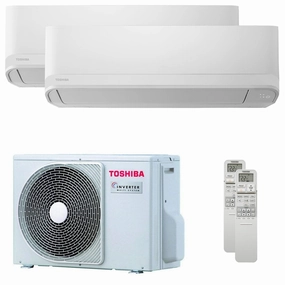 Toshiba Seiya Smart dual split air conditioner 7000 7000 BTU inverter A    wifi external unit 3.3 kW