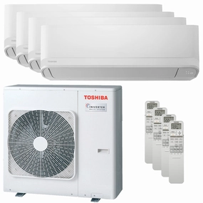 Toshiba Seiya Smart quadri split air conditioner 5000 5000 5000 5000 BTU inverter A   wifi external unit 8 kW