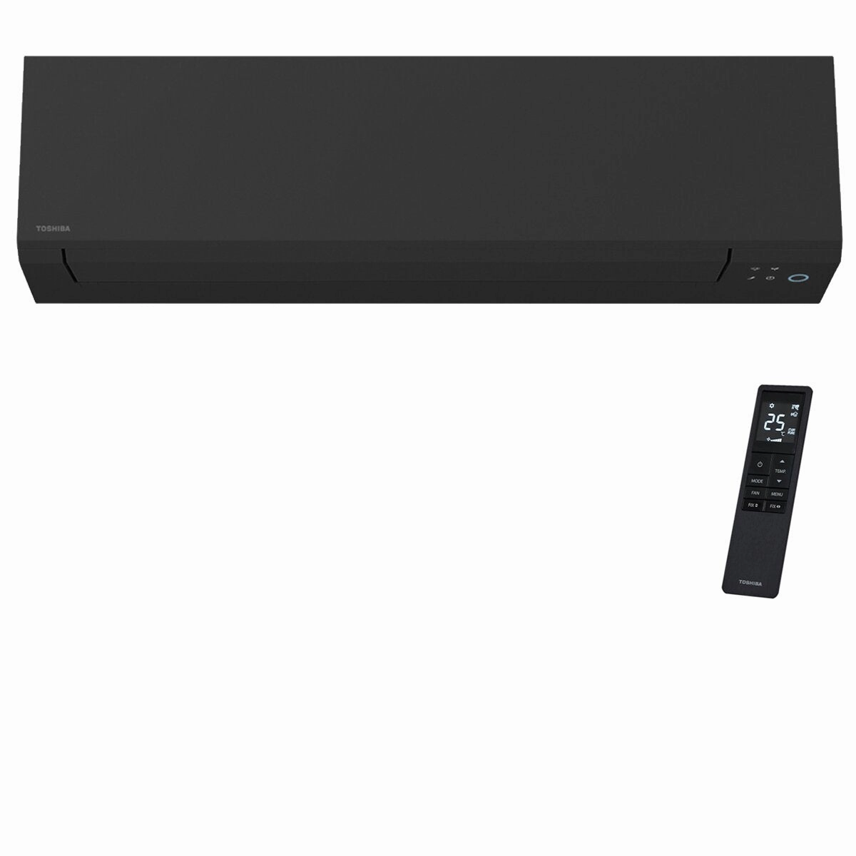 Toshiba SHORAI Edge Black dual split air conditioner 5000 16000 BTU inverter A   wifi external unit 5.2 kW