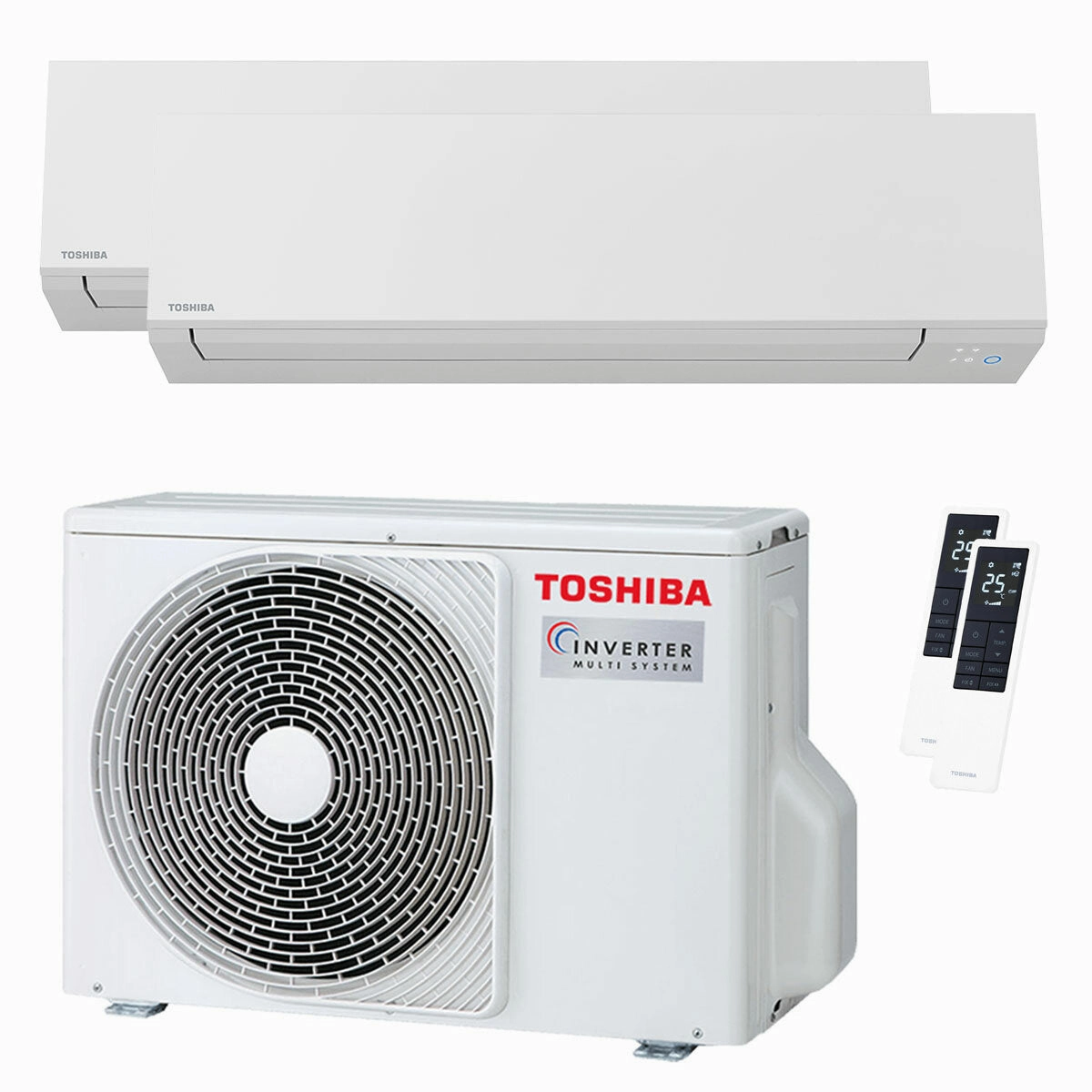 Toshiba SHORAI Edge White dual split air conditioner 9000 9000 BTU inverter A   wifi external unit 5.2 kW