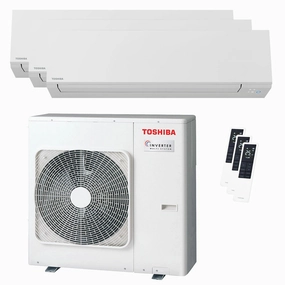 Toshiba SHORAI Edge White trial split air conditioner 9000 9000 12000 BTU inverter A    wifi external unit 7 kW
