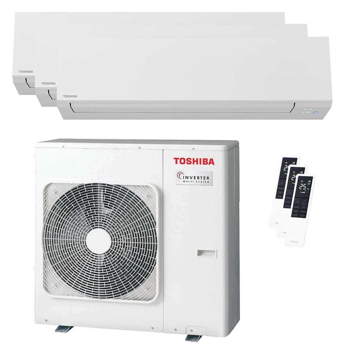 Toshiba SHORAI Edge White trial split air conditioner 9000 9000 12000 BTU inverter A    wifi external unit 7 kW