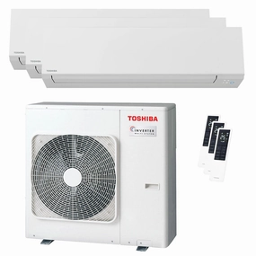 Toshiba SHORAI Edge White trial split air conditioner 9000 9000 16000 BTU inverter A    wifi external unit 7 kW