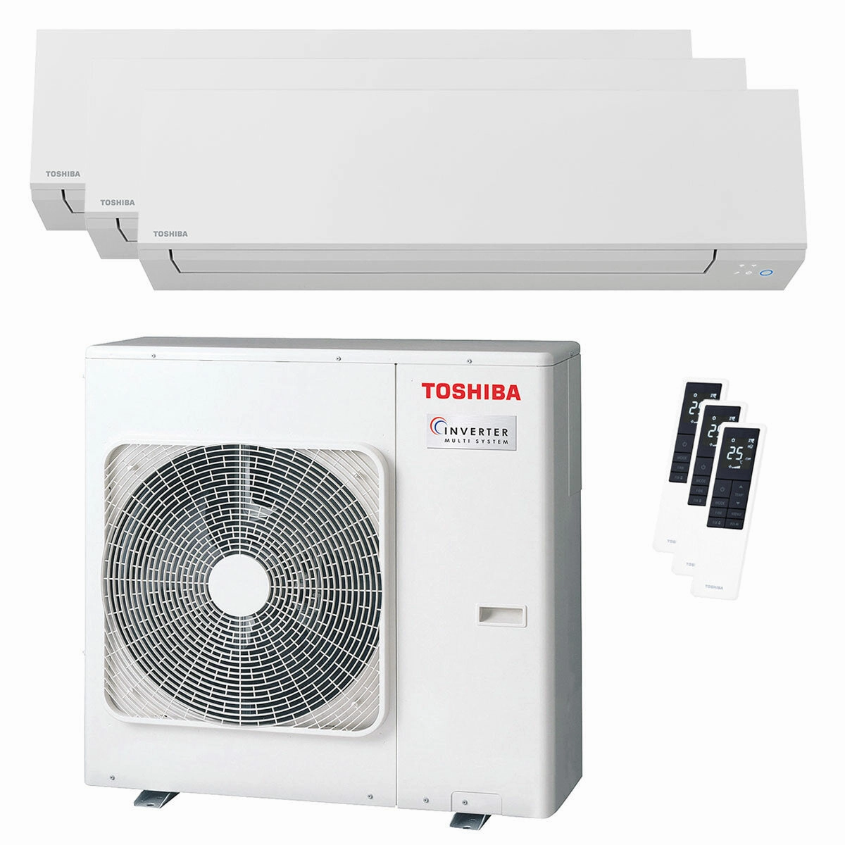 Toshiba SHORAI Edge White trial split air conditioner 9000 9000 16000 BTU inverter A    wifi external unit 7 kW