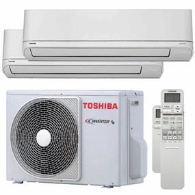 Toshiba Shorai R32 dual split air conditioner 5000   12000 BTU inverter A    outdoor unit 4.0 kW