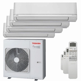 Toshiba Shorai R32 quadri split air conditioner 5000   5000   5000   5000 BTU inverter A   outdoor unit 8.0 kW