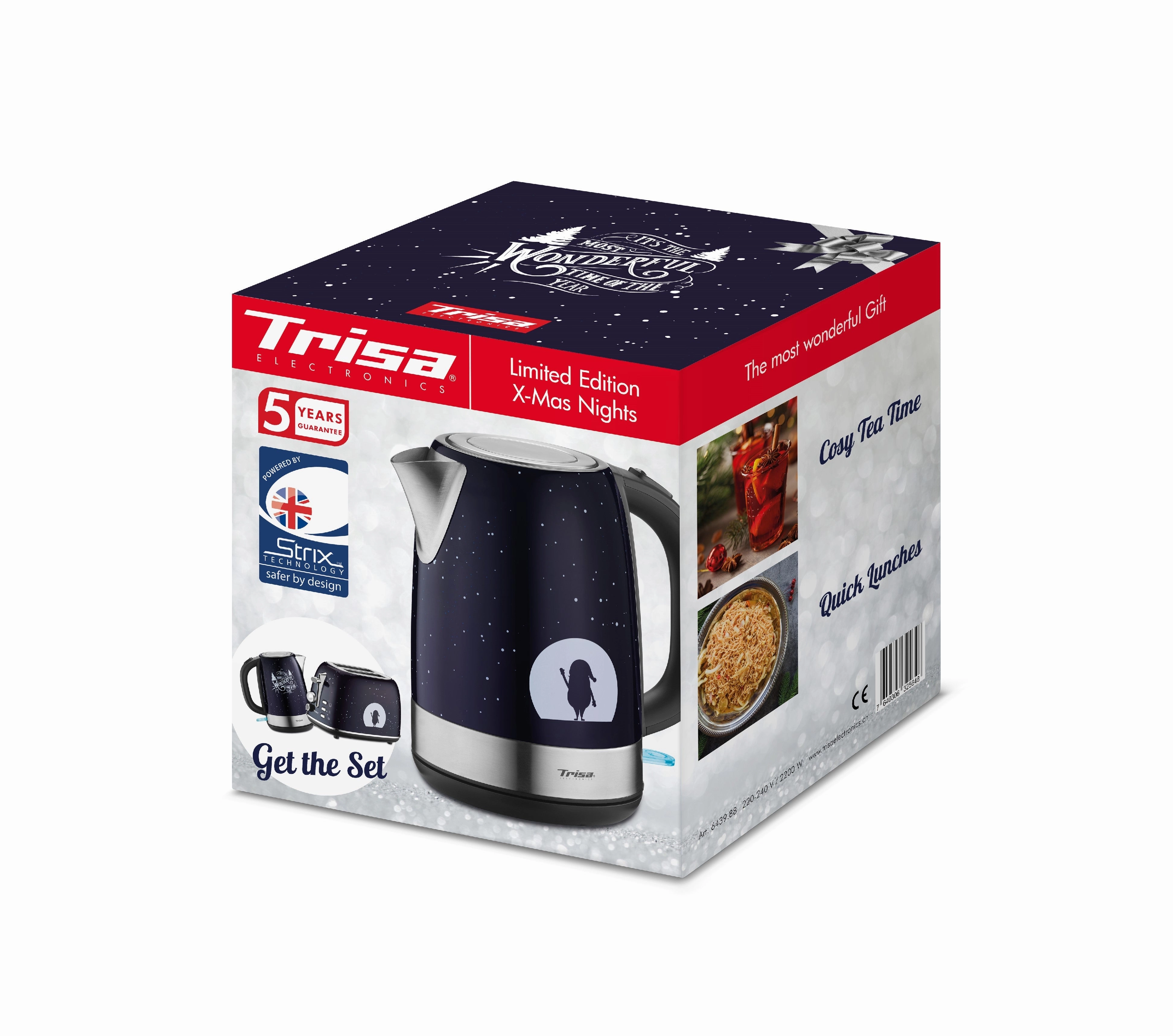 Trisa Electric Kettle, 1.7Lit, X-Mas Nights