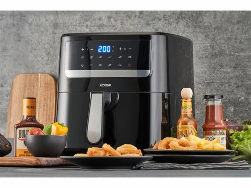 Trisa Hot Air Fryer Crunchy, 7.5Lit, Black
