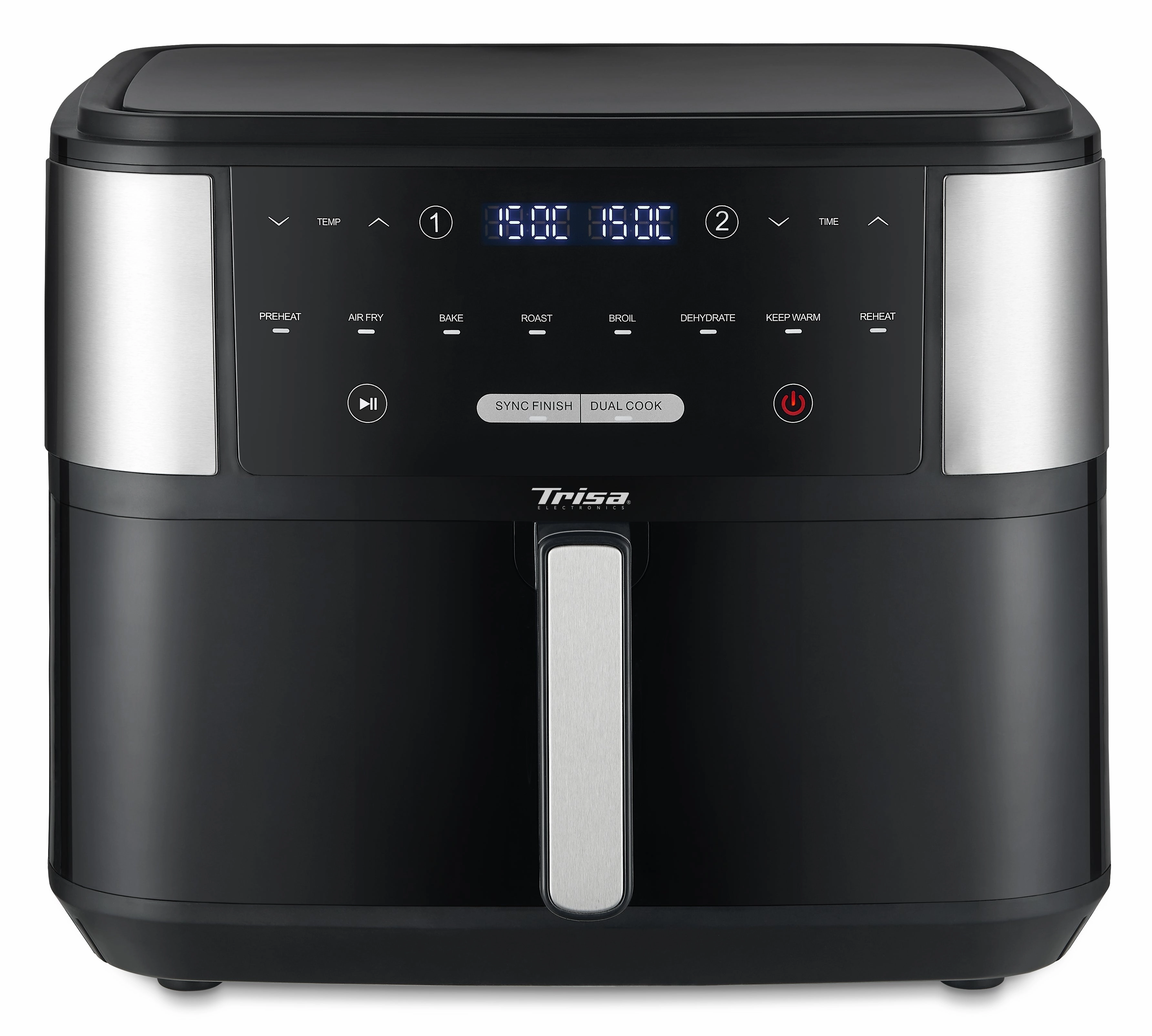 Trisa Hot Air Fryer Crunchy Fry Pro, 10Lit, Black
