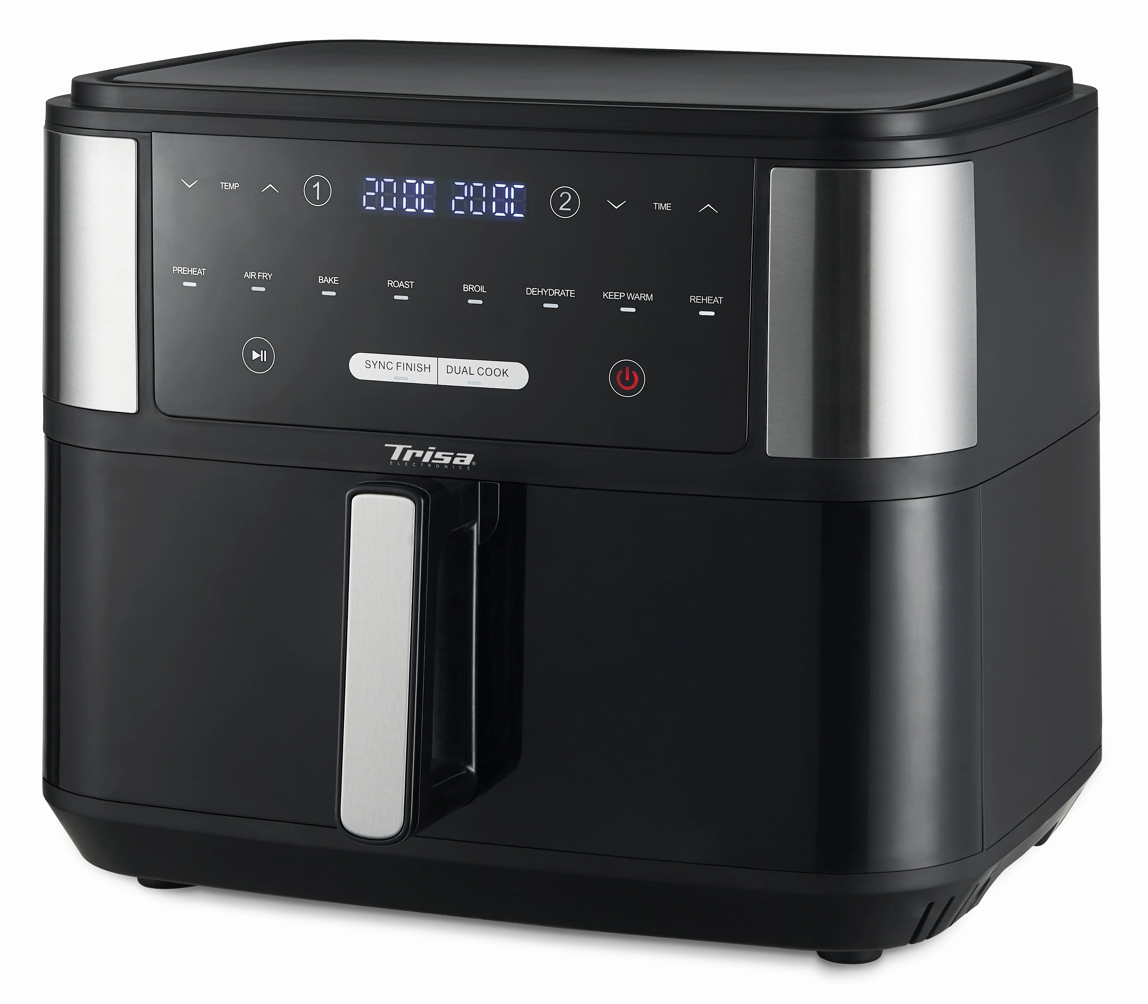 Trisa Hot Air Fryer Crunchy Fry Pro, 10Lit, Black