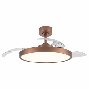TRISTAR RETRACT 42" CEILING FAN WITH 40W DIMMABLE LED LIGHT   OPTIONAL WIFI