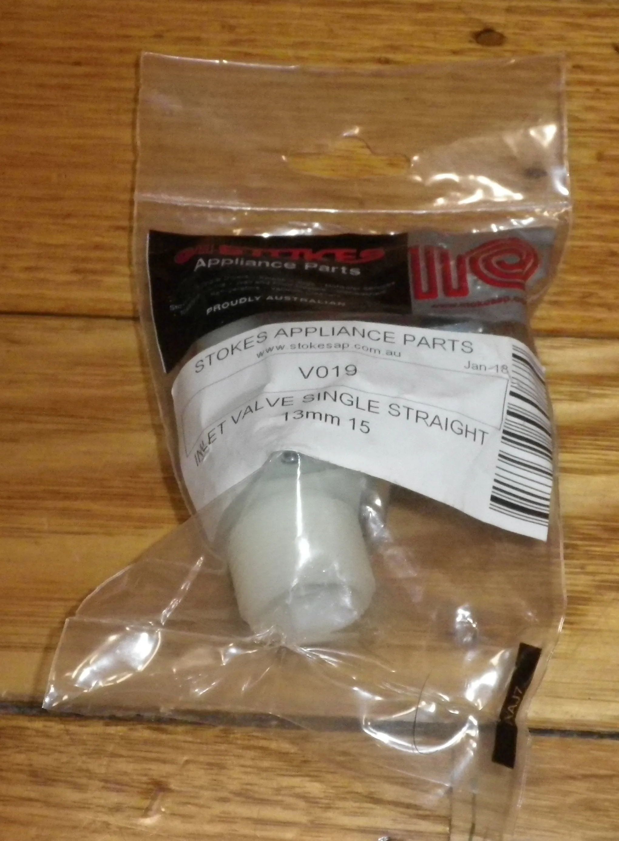 Universal 13mm Straight Inlet Valve - Part No. W025A