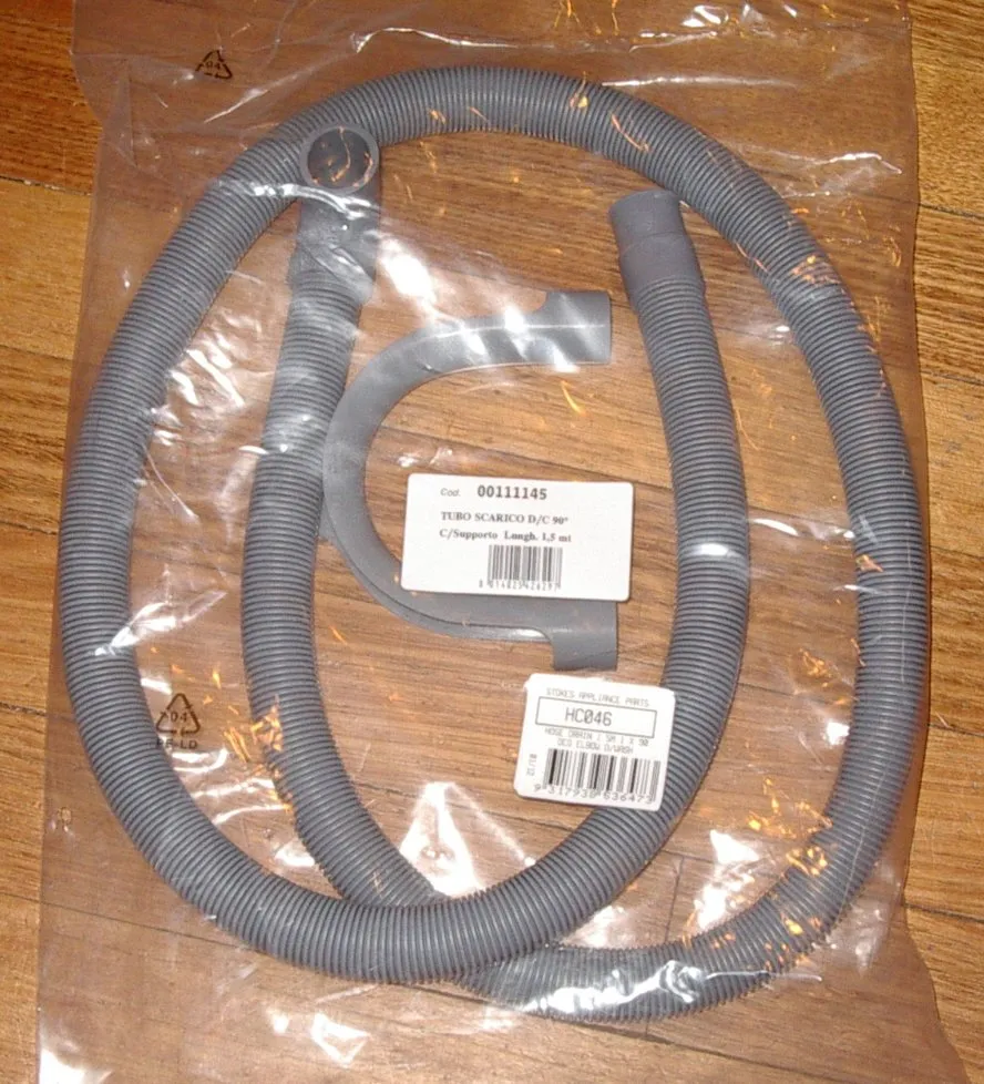 Universal 1.5mtr Washing Machine Outlet Hose with R/A End. Part No - HC046S