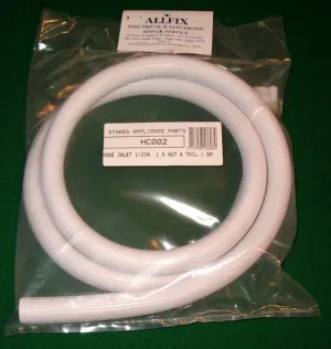 Universal 1.5mtr Washing Machine Single End Inlet Hose - Part # HC002
