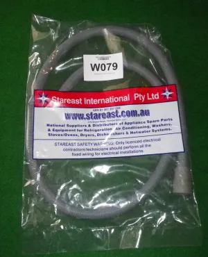 Universal 2.5metre Washing Machine Outlet Hose 22mm & 34mm Ends - Part # W079