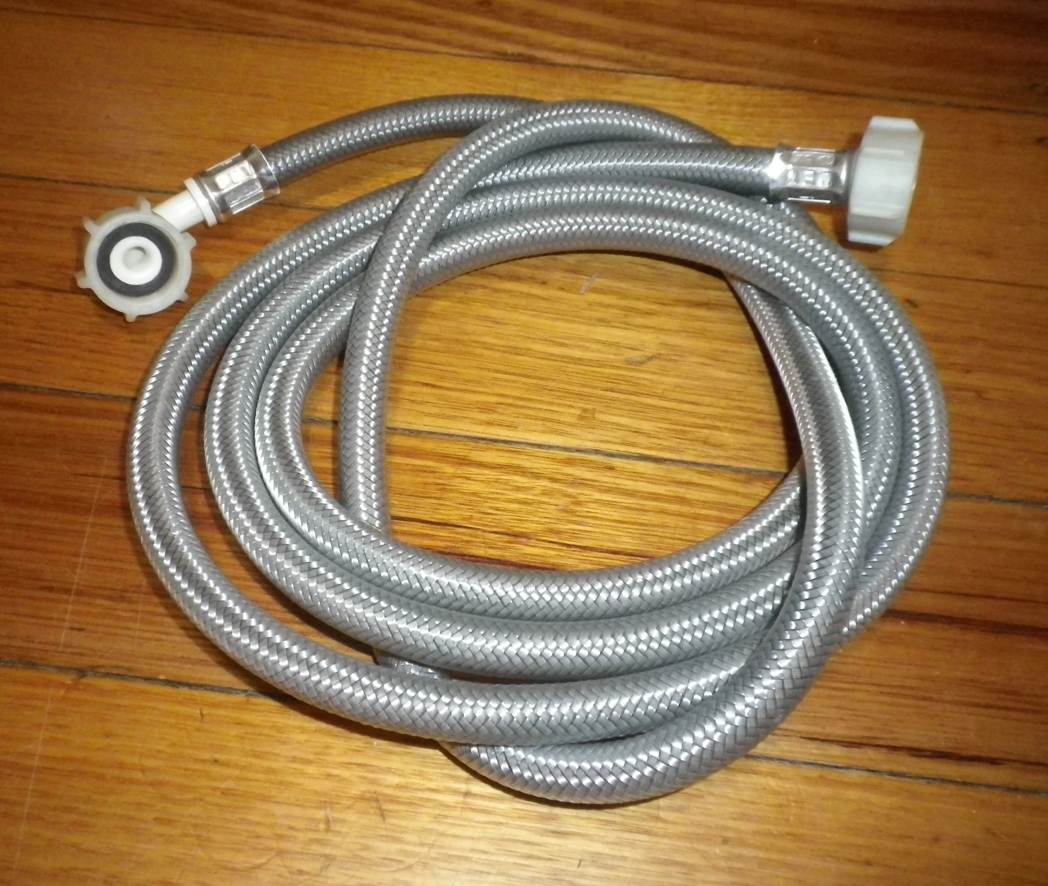 Universal Dishwasher Dual Ended 2.5metre Braided Water Inlet Hose - Part # W046E