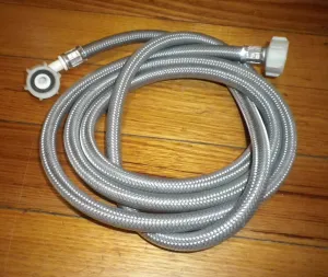 Universal Dishwasher Dual Ended 2.5metre Braided Water Inlet Hose - Part # W046E