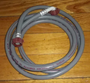 Universal Dishwasher Grey Dual Ended 3.0metre Inlet Hose - Part # W045D