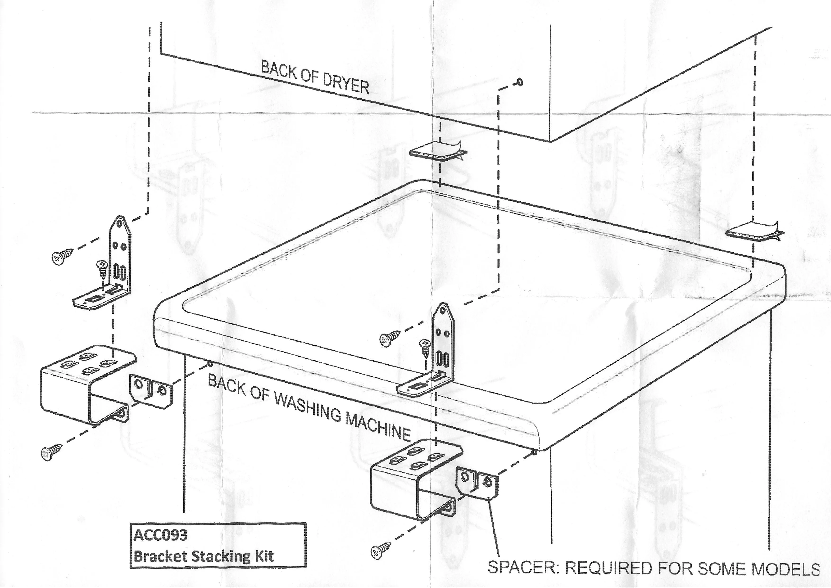 Universal Electrolux, Simpson Dryer Stacking Kit for Late Models - Part # ACC093