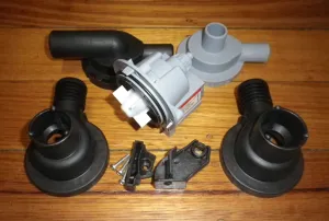 Universal Washing Machine Magnetic Pump Motor with 4 Adaptors - Part # UNI011-4