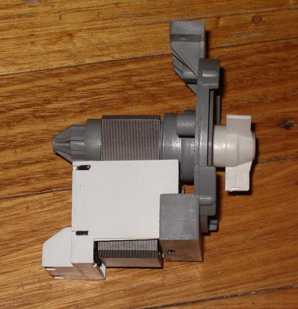 Universal Washing Machine Magnetic Pump Motor with 5 Adaptors - Part # UNI011C