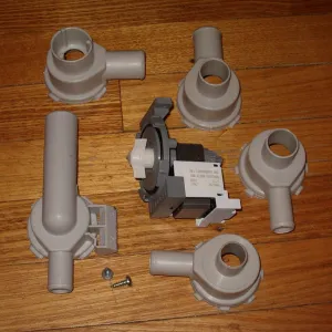 Universal Washing Machine Magnetic Pump Motor with 5 Adaptors - Part # UNI011C