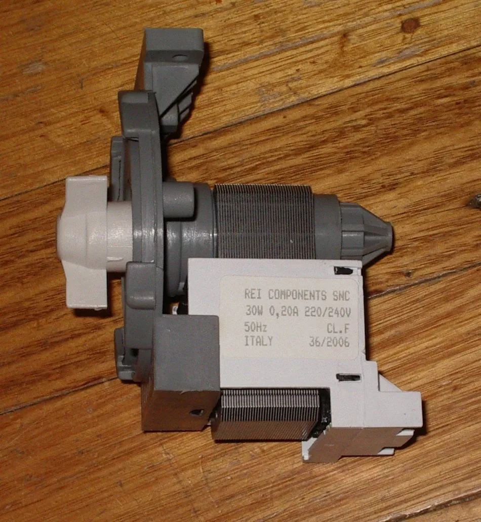 Universal Washing Machine Magnetic Pump Motor with 5 Adaptors - Part # UNI011C