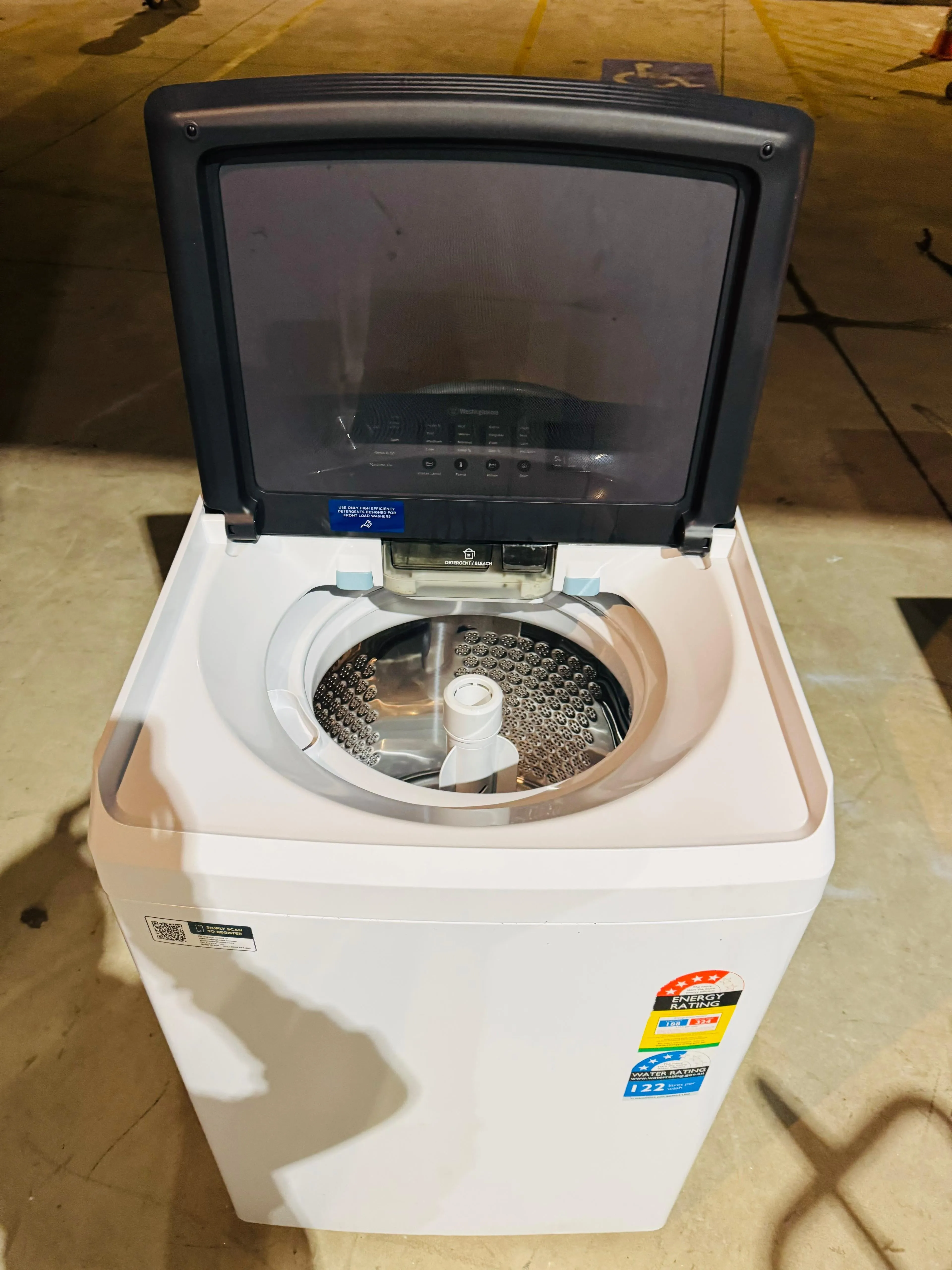 **WESTINGHOUSE 10 KGS TOP LOADER WASHING MACHINE**