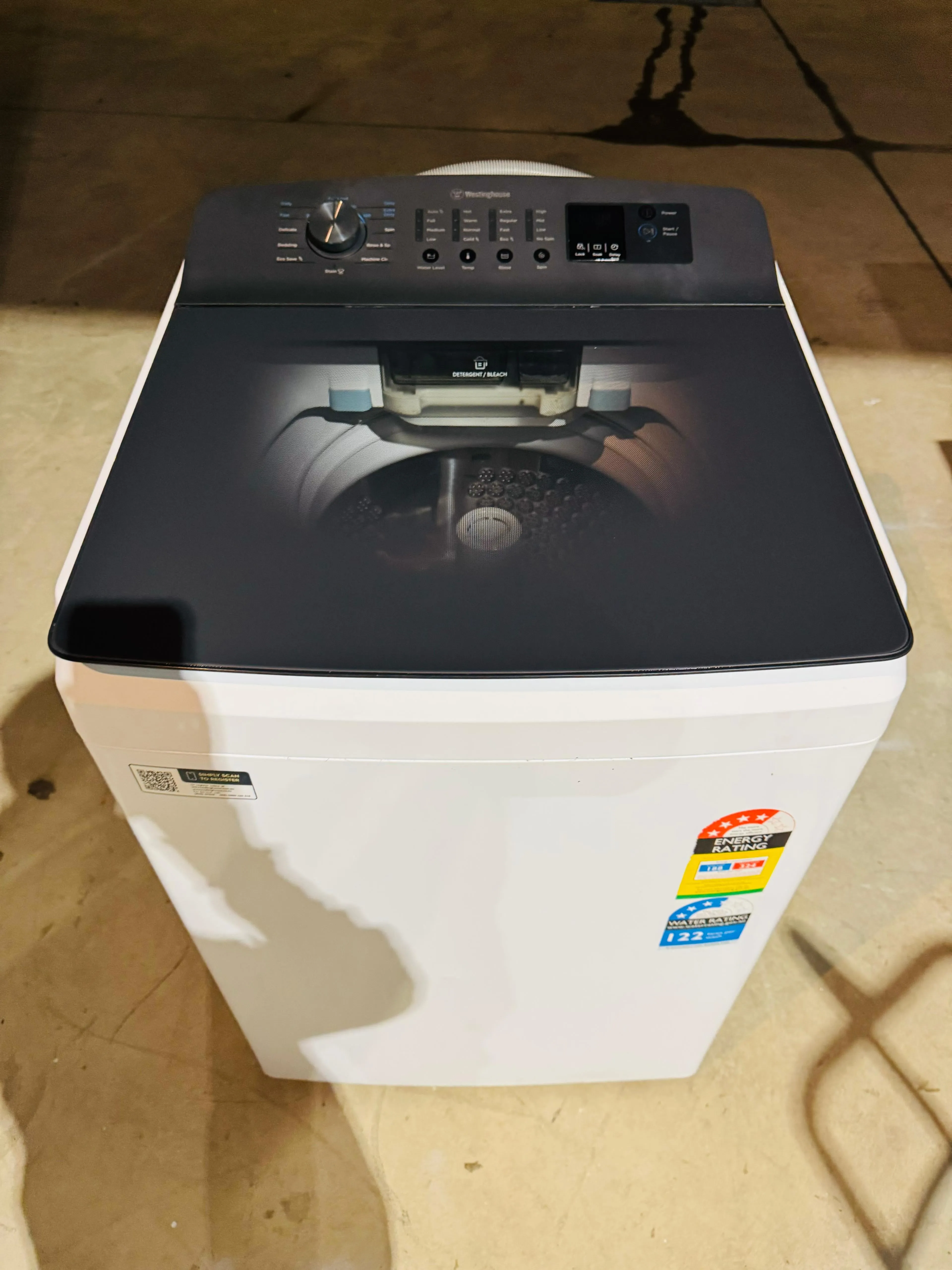 **WESTINGHOUSE 10 KGS TOP LOADER WASHING MACHINE**