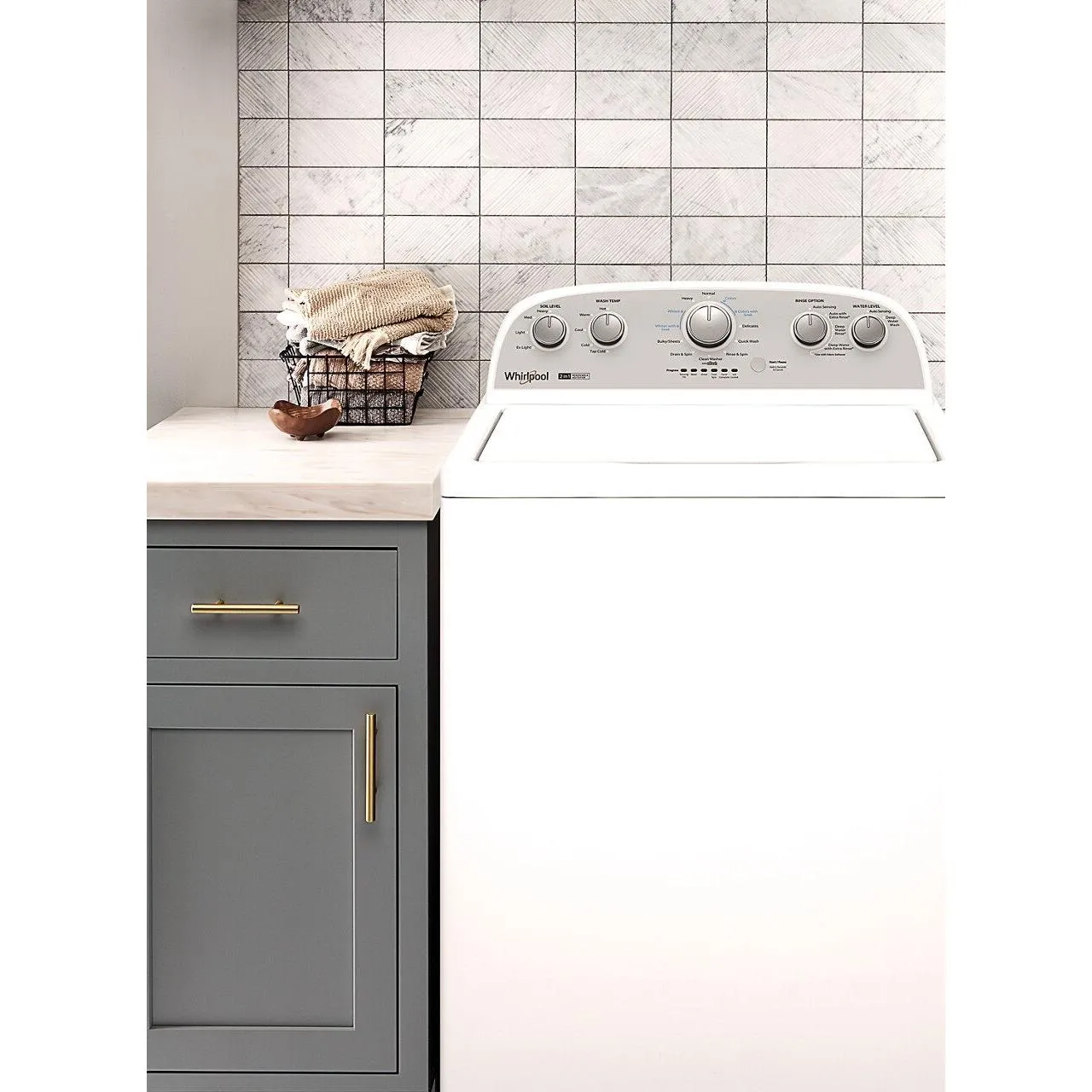 Whirlpool 4.4 - 4.5 cu. ft. Top Loading Washer WTW4957PW