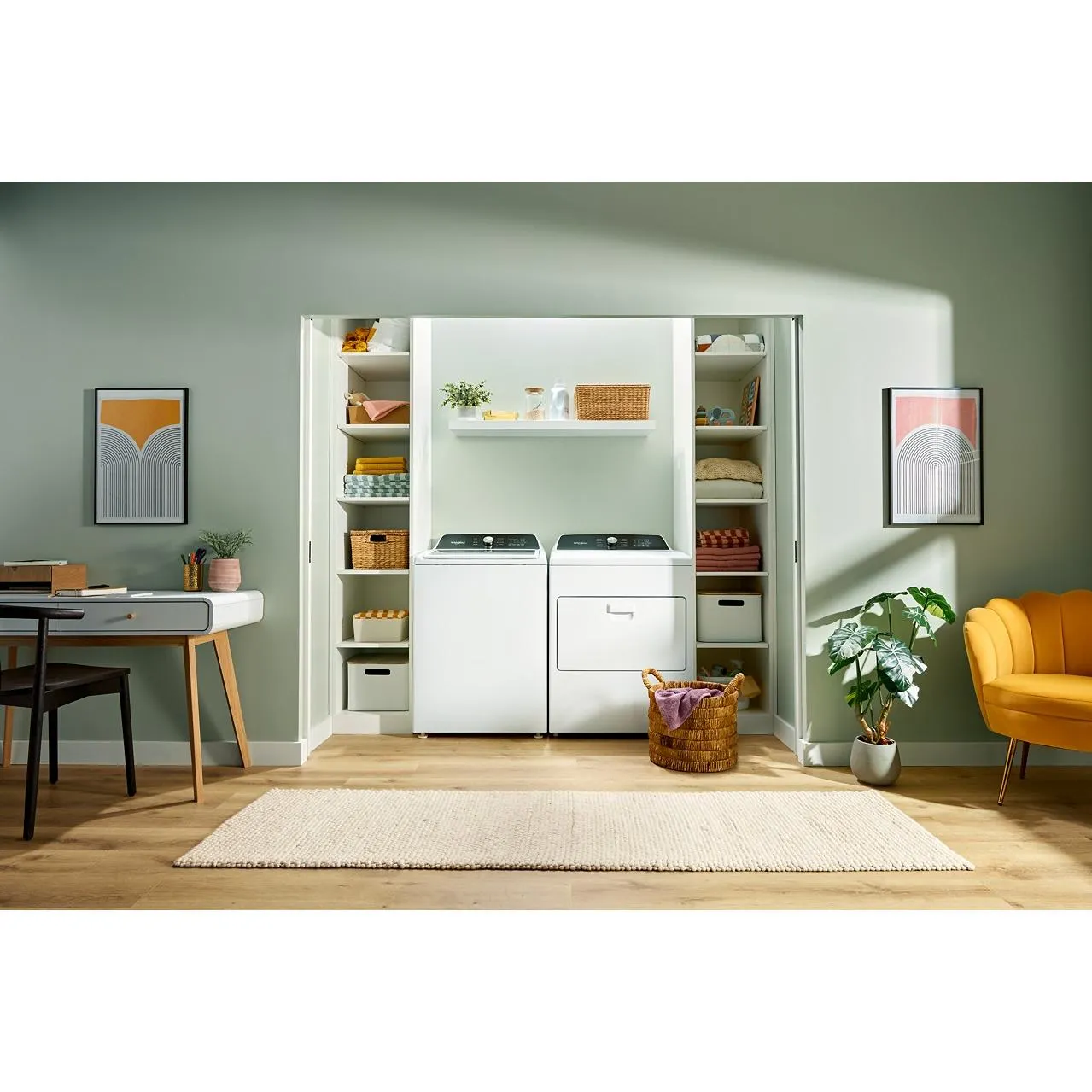 Whirlpool 5.3 cu. ft. Top Loading Washer with Built-in Faucet WTW5020SW