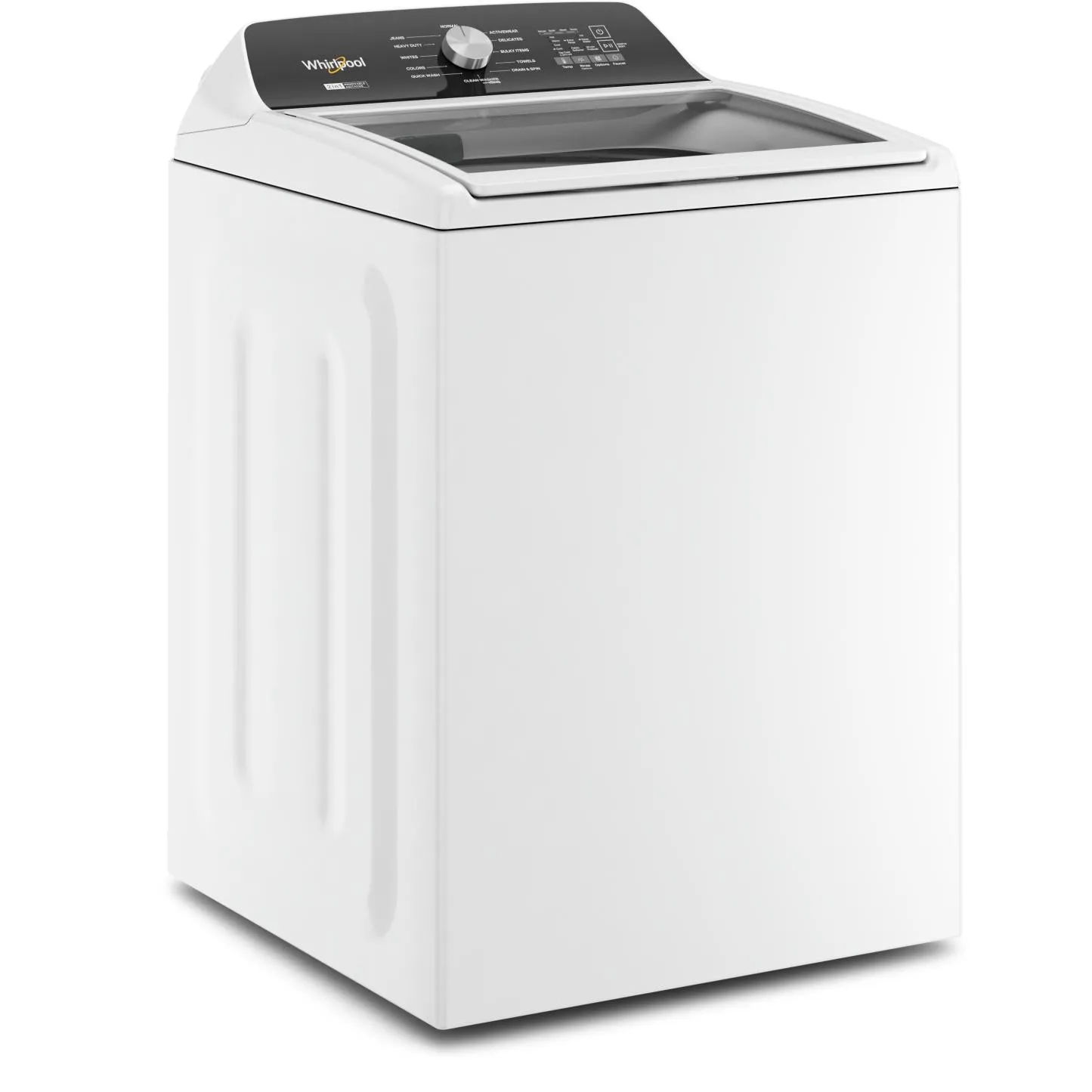 Whirlpool 5.4 cu. ft Top Loading Washer with Removable Agitator WTW5057LW