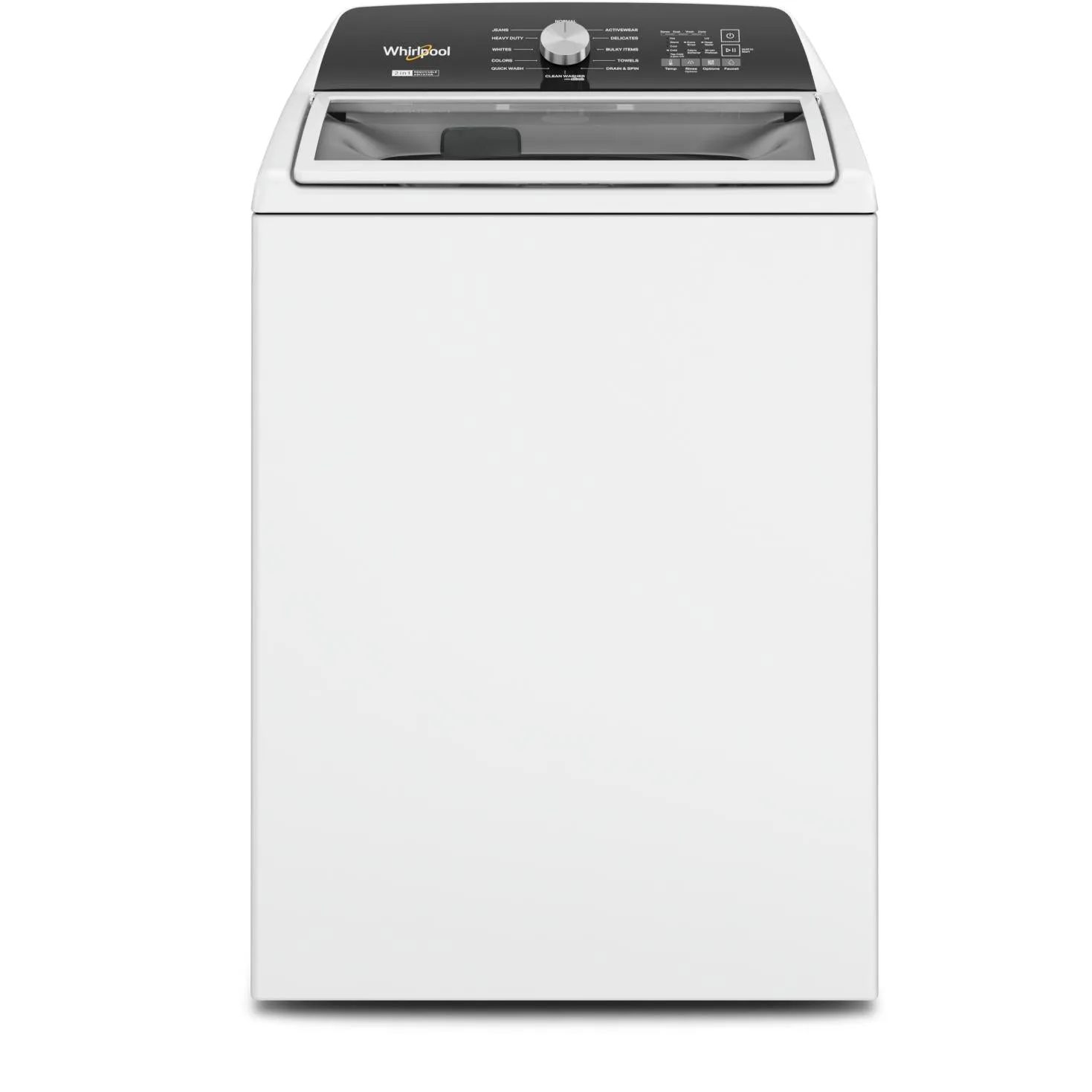 Whirlpool 5.4 cu. ft Top Loading Washer with Removable Agitator WTW5057LW