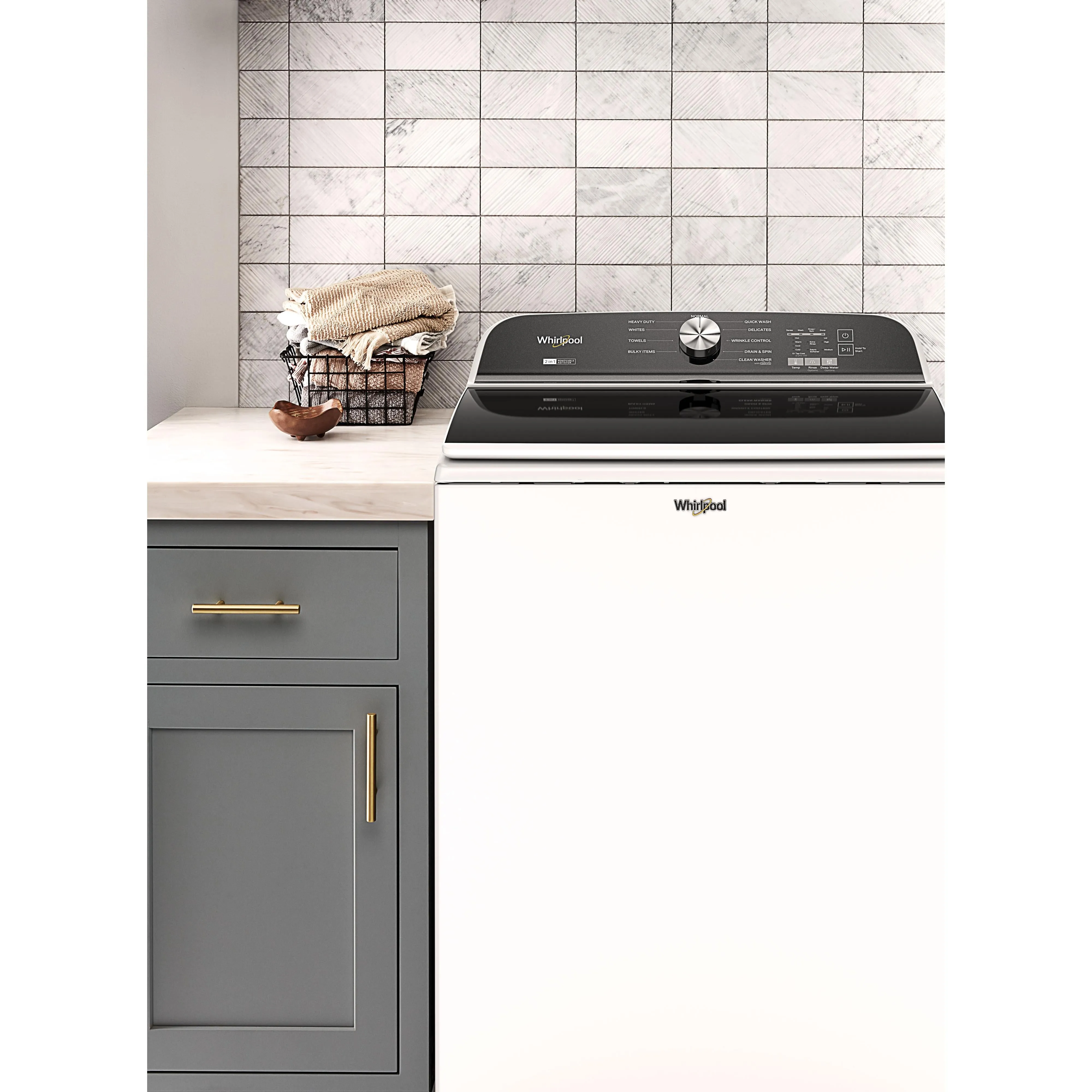 Whirlpool 6.0 cu. ft. Top Loading Washer with Removable Agitator WTW6157PW