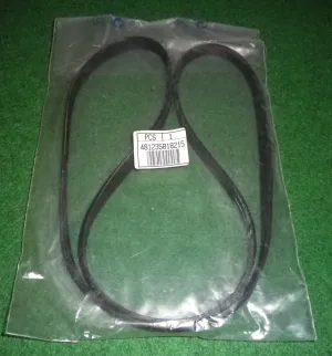 Whirlpool Eureka Front Load Washer Drum Belt - Part # 481235818215, 5PJE1239