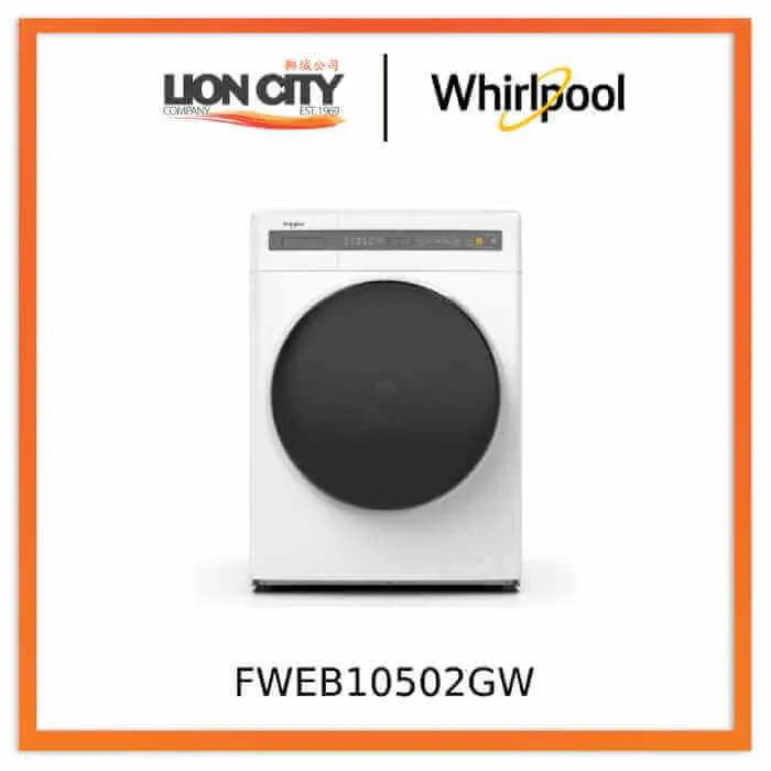 Whirlpool FWEB10502GW/GG SaniCare 10.5kg Front Load Washer, 1400rpm (White)