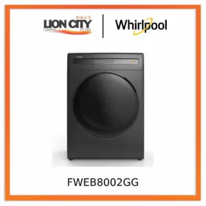 Whirlpool FWEB8002GG SaniCare 8kg Front Load Washer, 1200rpm (Grey)
