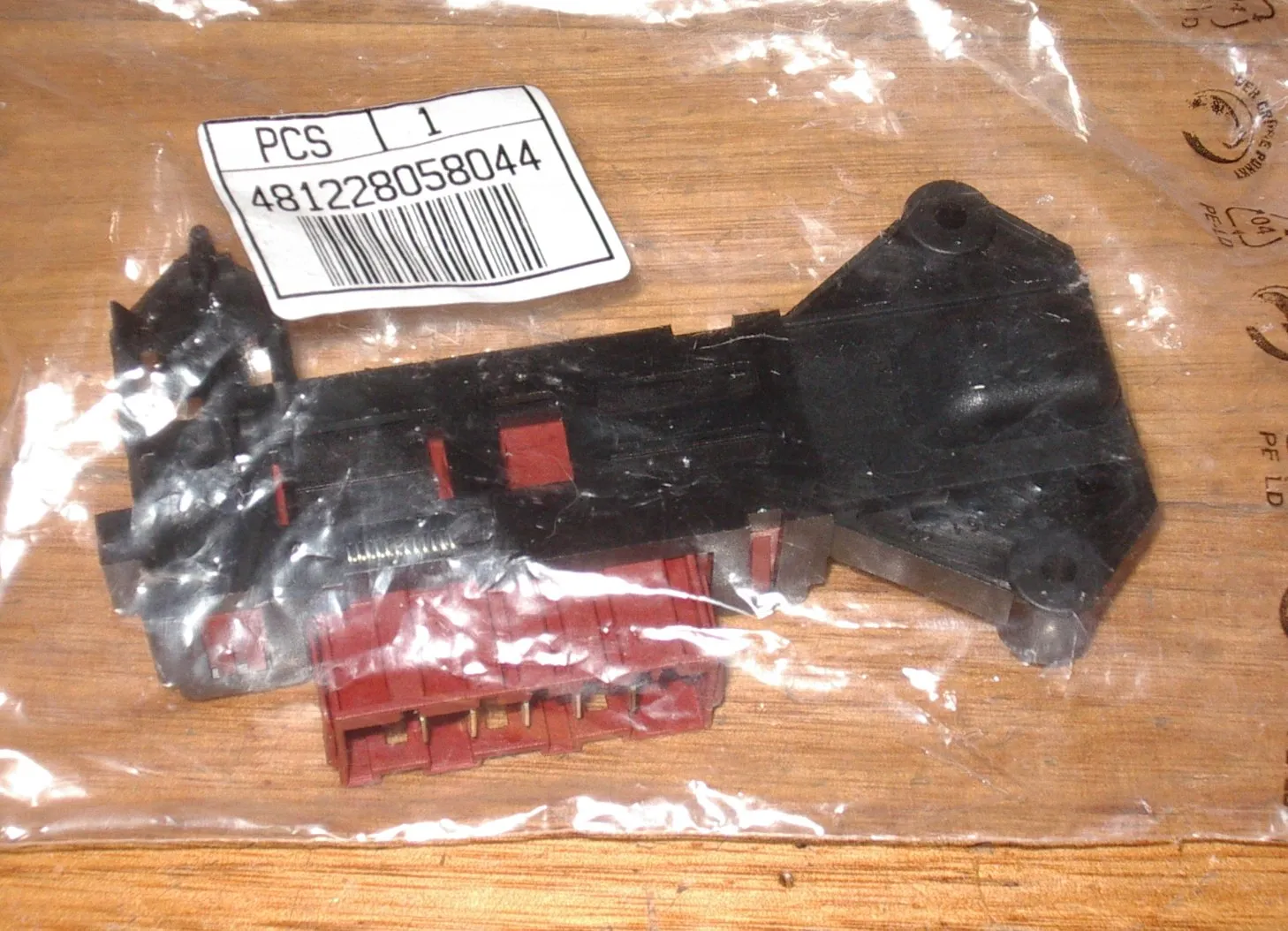 Whirlpool Late Front Loader Door Interlock Switch - Part # 481228058044, WP019
