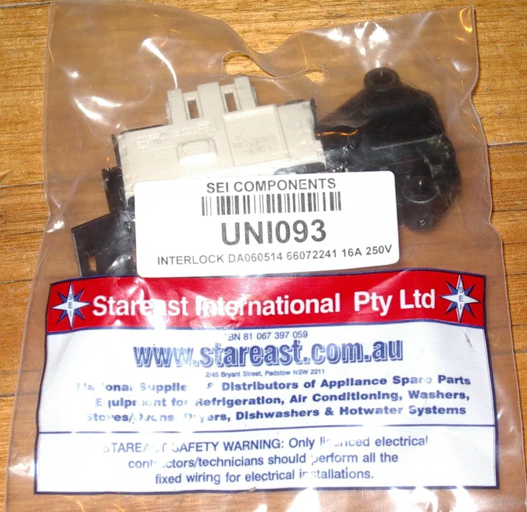 Whirlpool New Front Loader Compatible Door Interlock Switch - Part # UNI093