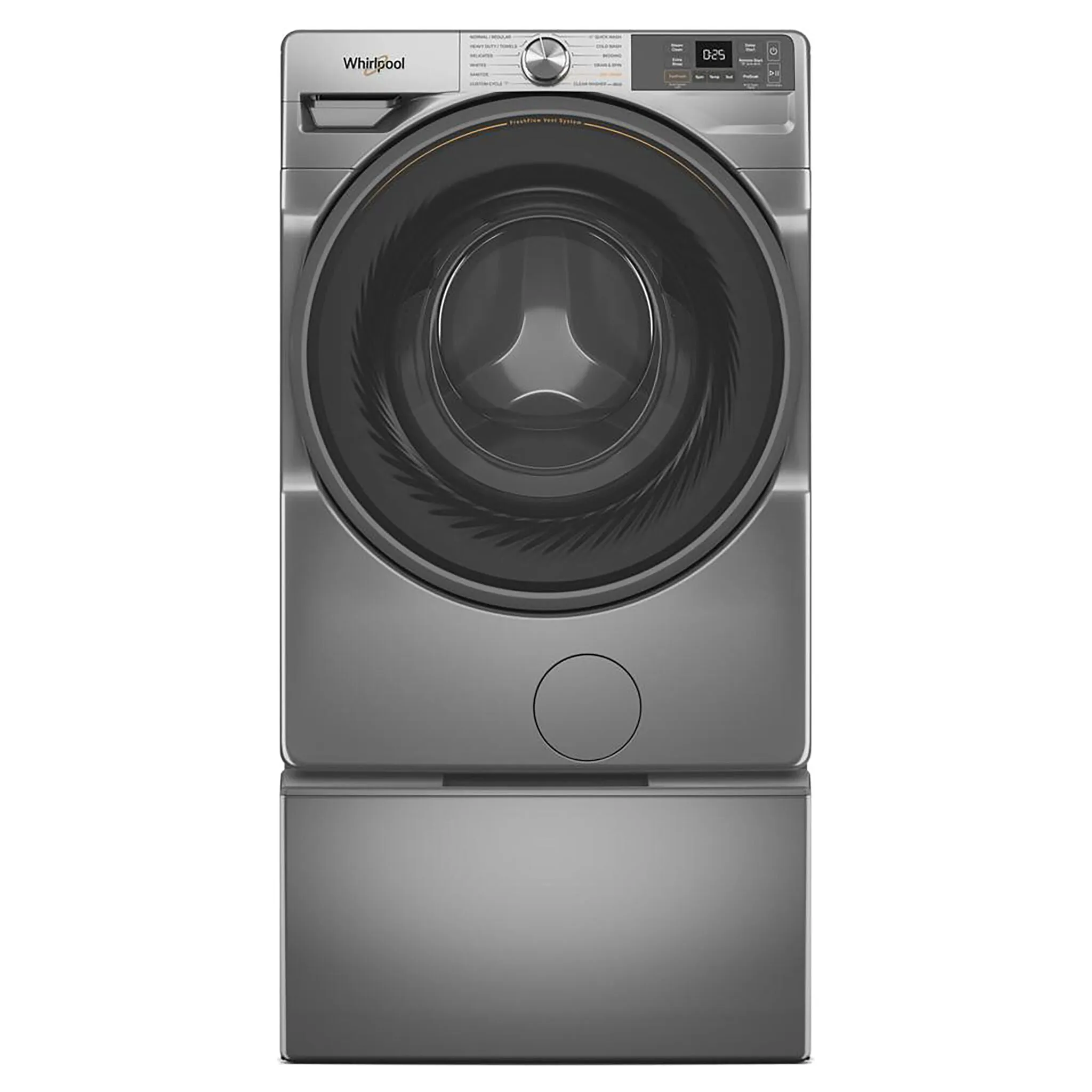 Whirlpool Radiant Silver Front-Load Washer with FreshFlow Vent System (5.2 Cu.Ft.) - WFW5720RR