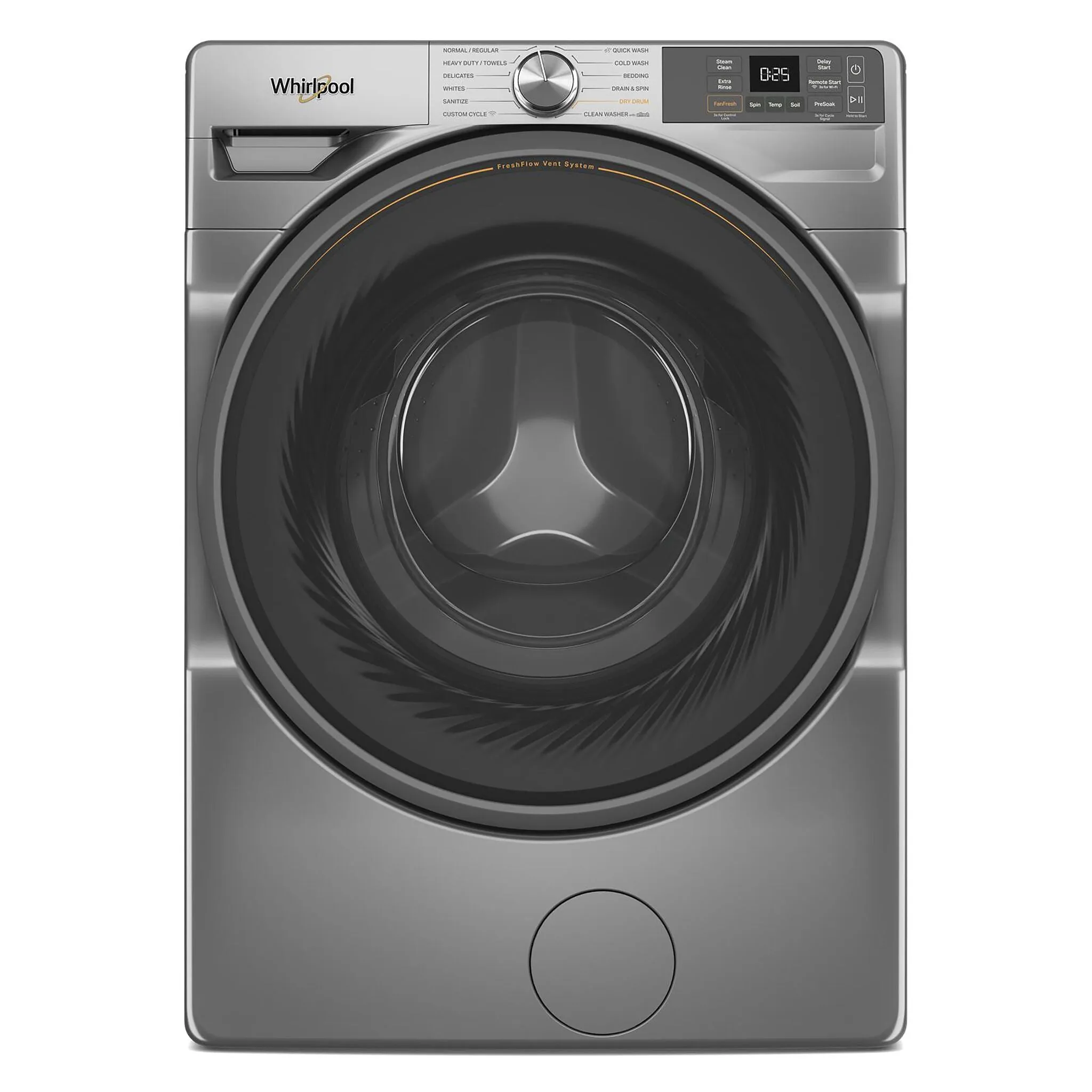 Whirlpool Radiant Silver Front-Load Washer with FreshFlow Vent System (5.2 Cu.Ft.) - WFW5720RR