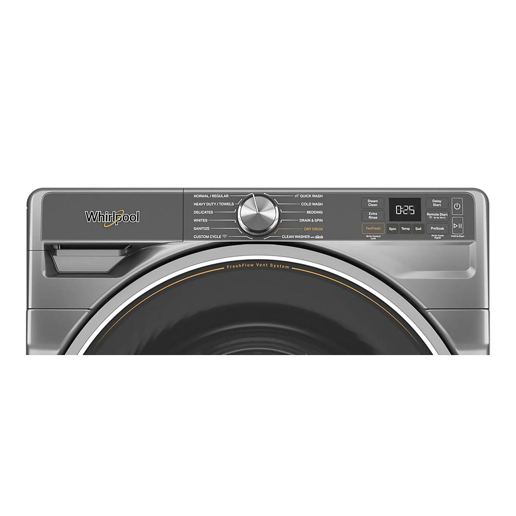 Whirlpool Radiant Silver Front-Load Washer with FreshFlow Vent System (5.8 Cu.Ft.) - WFW6720RR