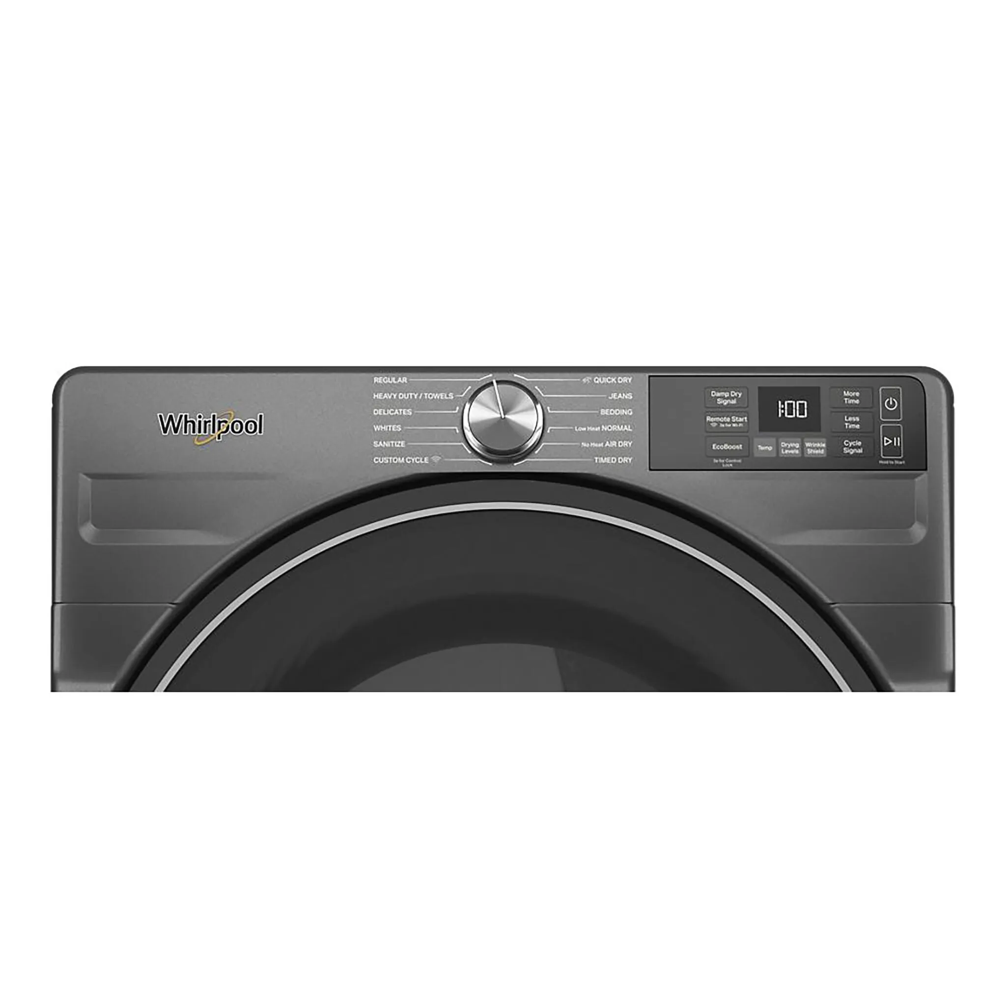 Whirlpool Volcano Black Electric Dryer with Wrinkle Shield (7.4 Cu.Ft.) - YWED5720RU