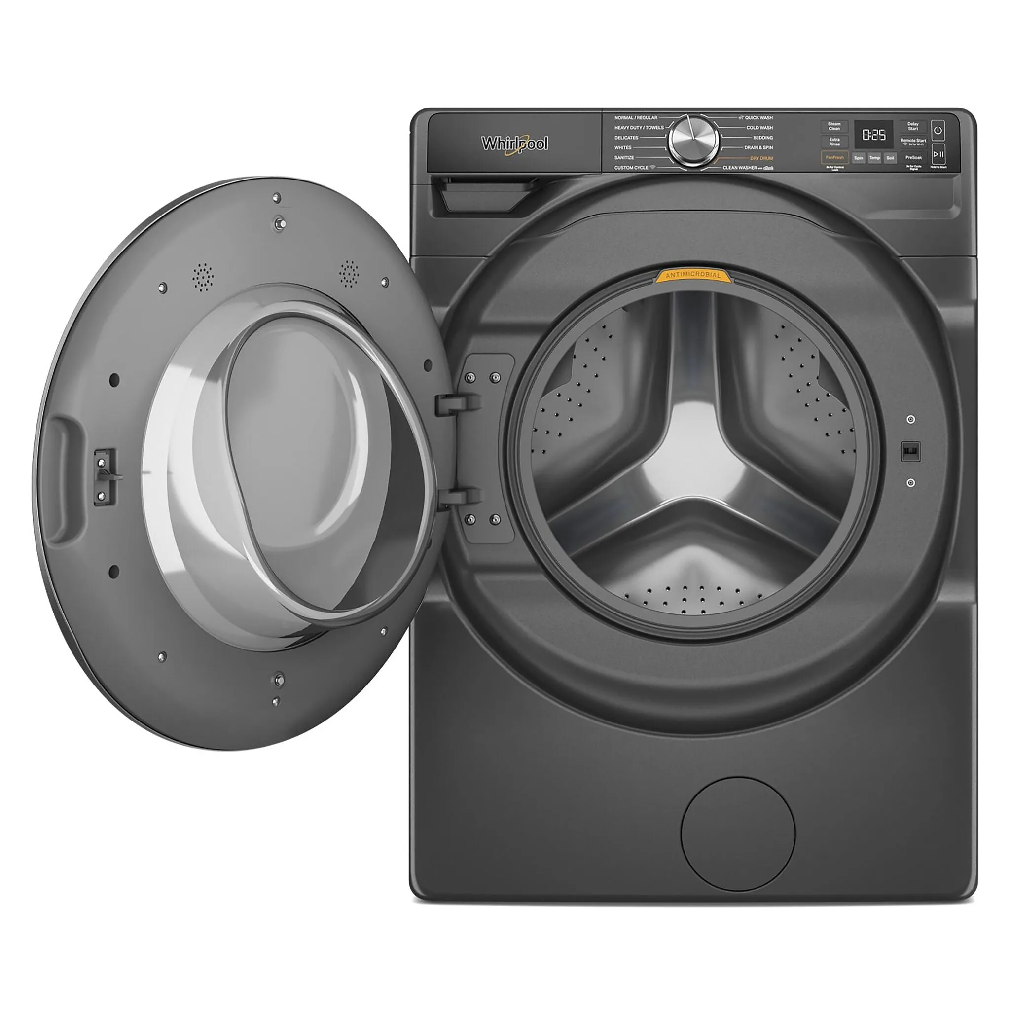 Whirlpool Volcano Black Front-Load Washer with FreshFlow Vent System (5.2 Cu.Ft.) - WFW5720RU