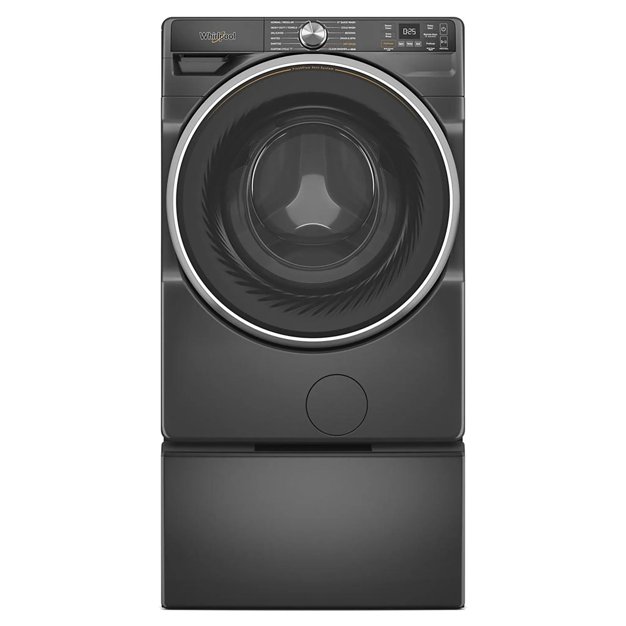 Whirlpool Volcano Black Front-Load Washer with FreshFlow Vent System (5.2 Cu.Ft.) - WFW5720RU